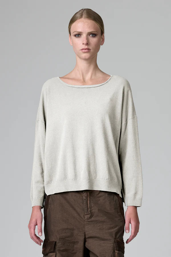 Oversized viscose and wool knit