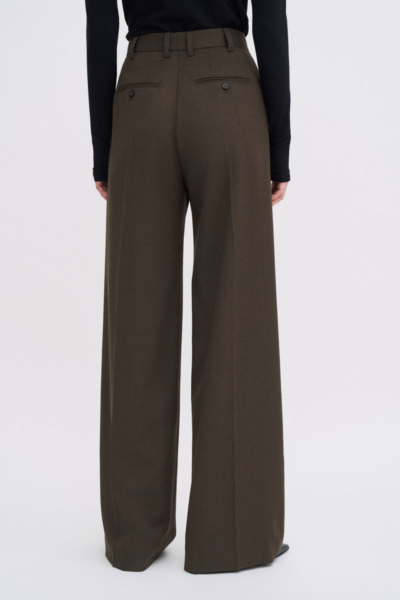Darcey Wool Trousers Walnut Brown