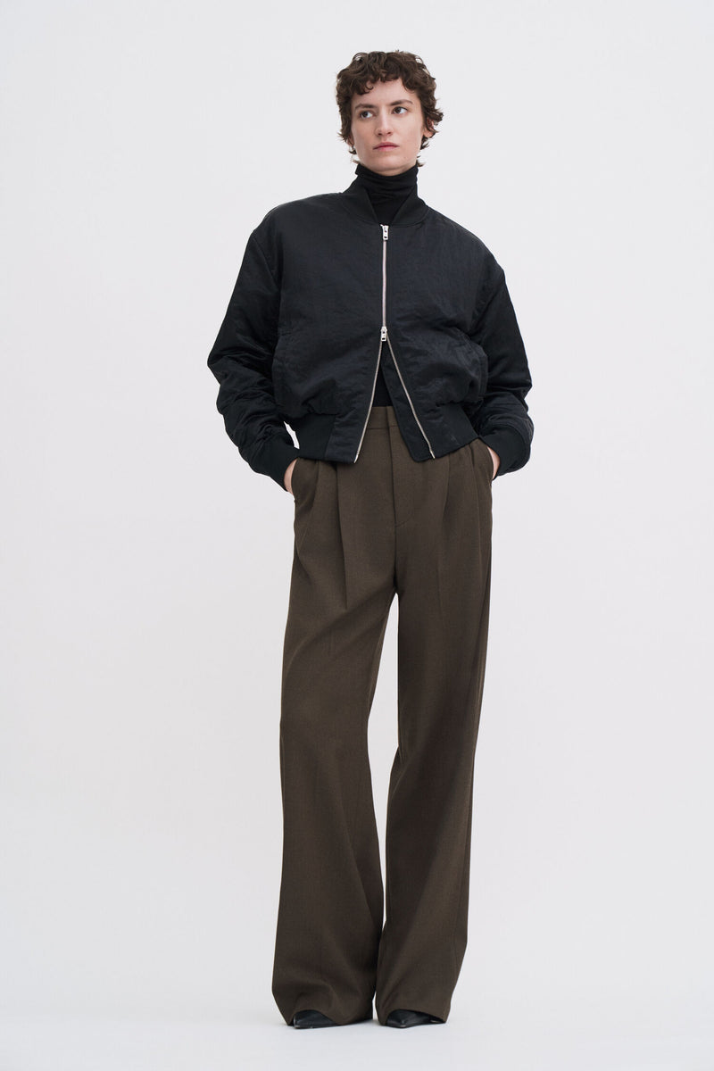 Darcey Wool Trousers Walnut Brown