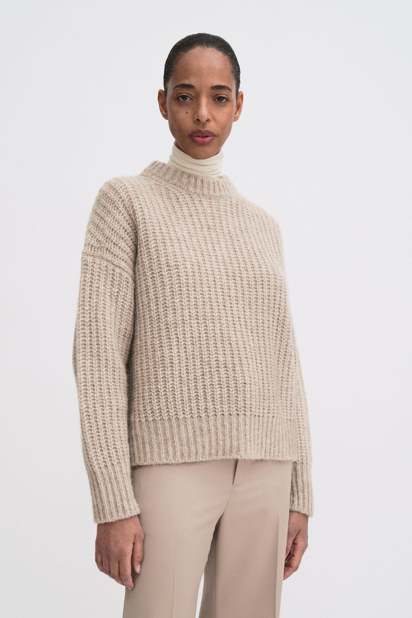 Soft Alpaca Sweater light beige