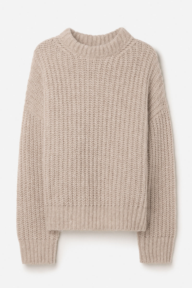 Soft Alpaca Sweater light beige