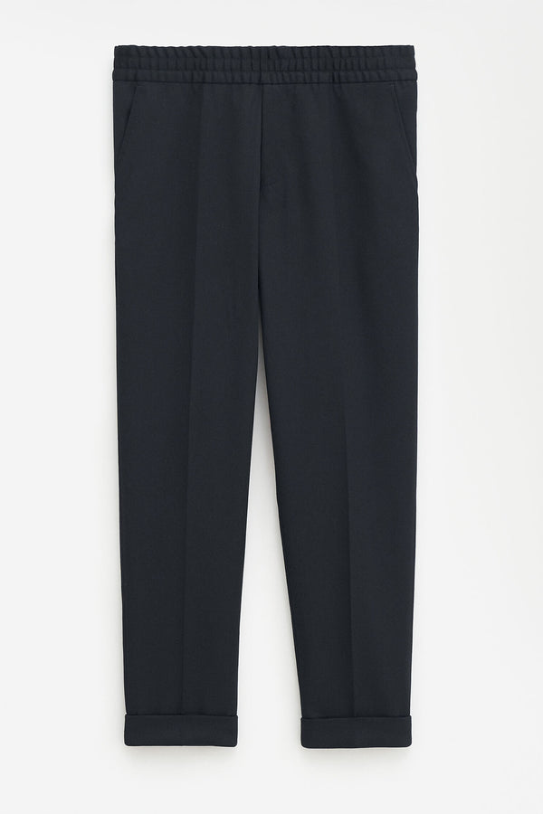 Terry Cropped Trousers black