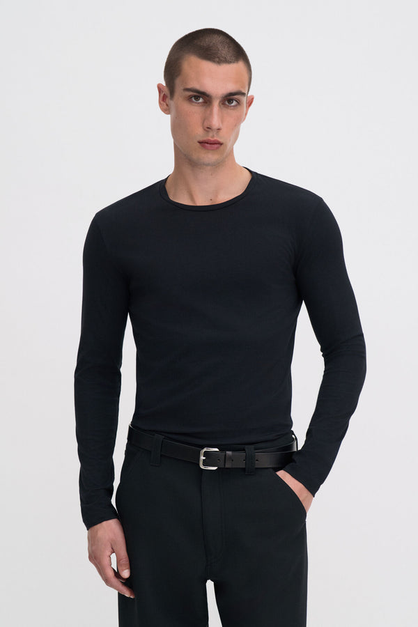 Regenerative Cotton Longsleeve Tee Black