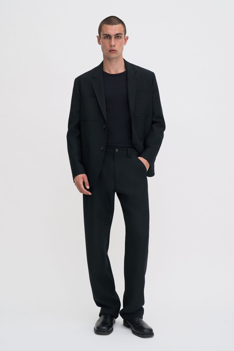 Regenerative Cotton Longsleeve Tee Black