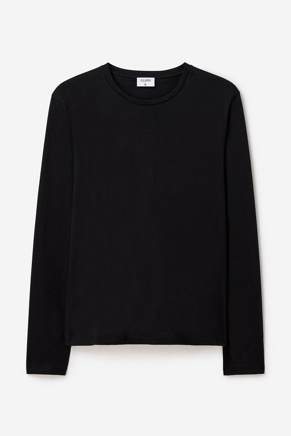 Regenerative Cotton Longsleeve Tee Black
