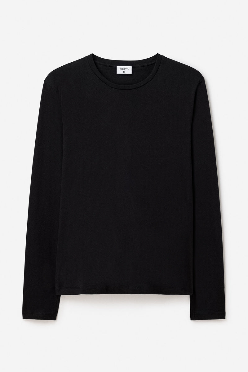 Regenerative Cotton Longsleeve Tee Black