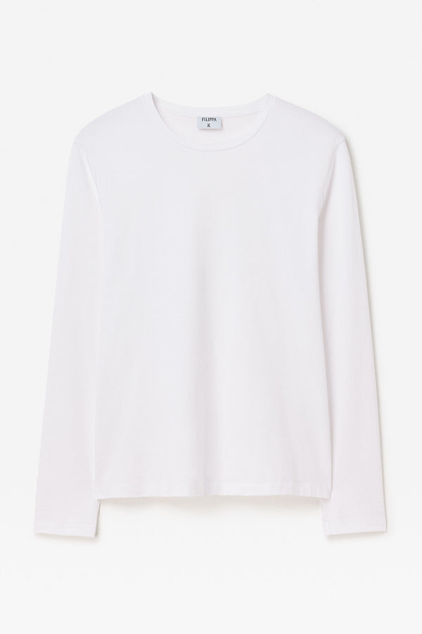 Regenerative Cotton Longsleeve Tee white