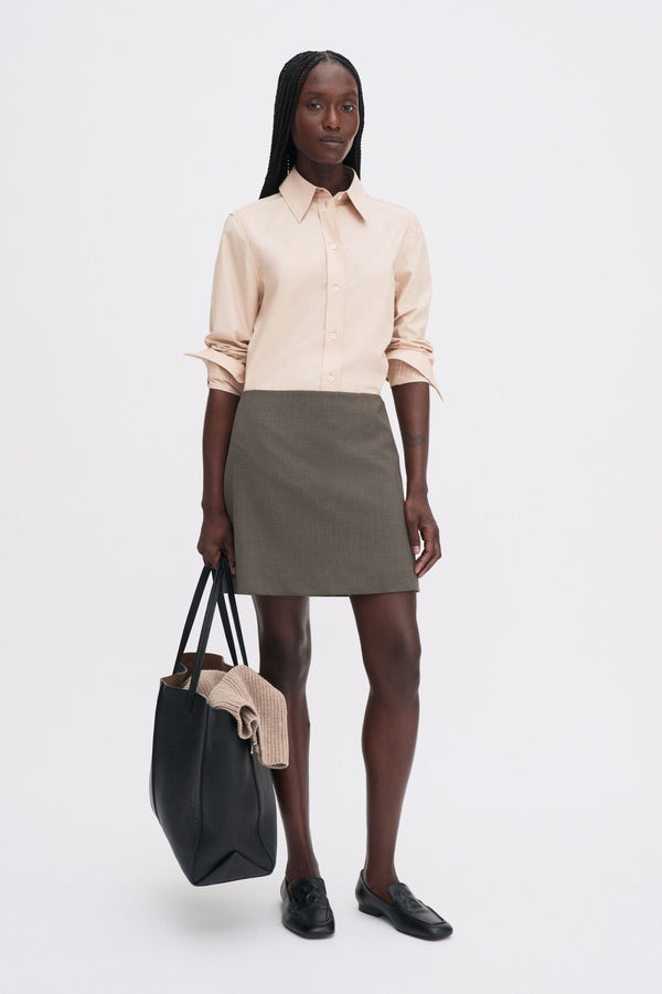 Wool Mini Skirt driftwood