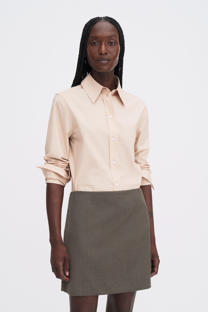 Wool Mini Skirt driftwood