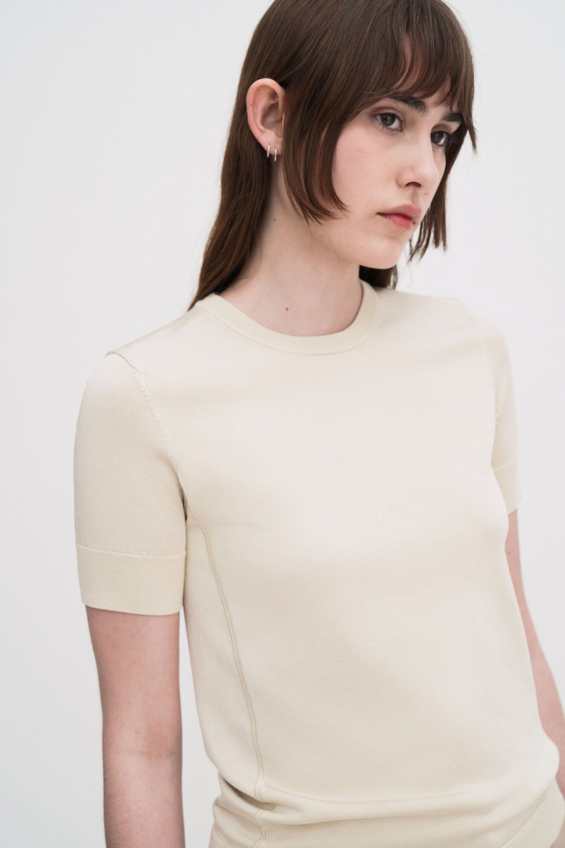 Glossy Knit Top