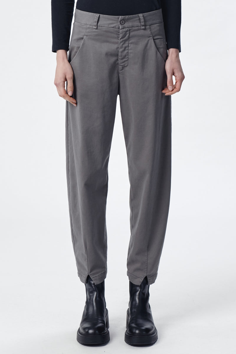 Comfort fit pant in Tencel Modal Stretch cotton charcoal