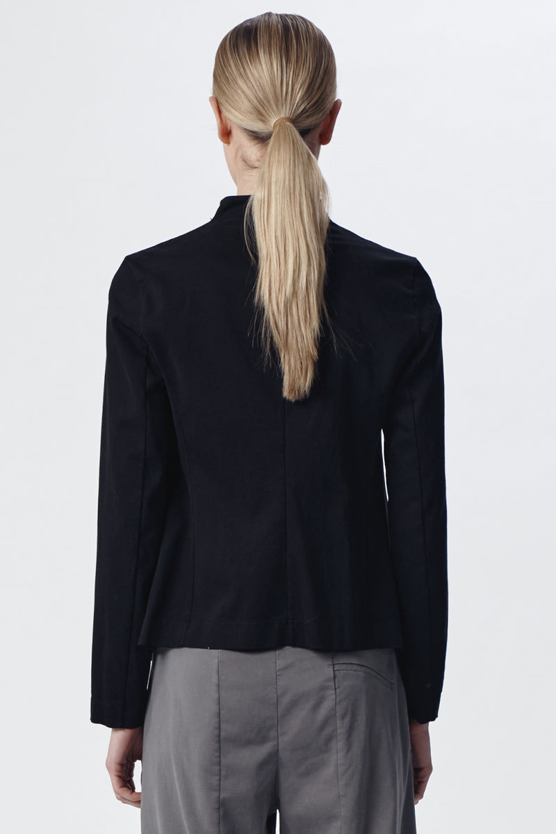 Jacket in tencel, modal and stretch cotton black