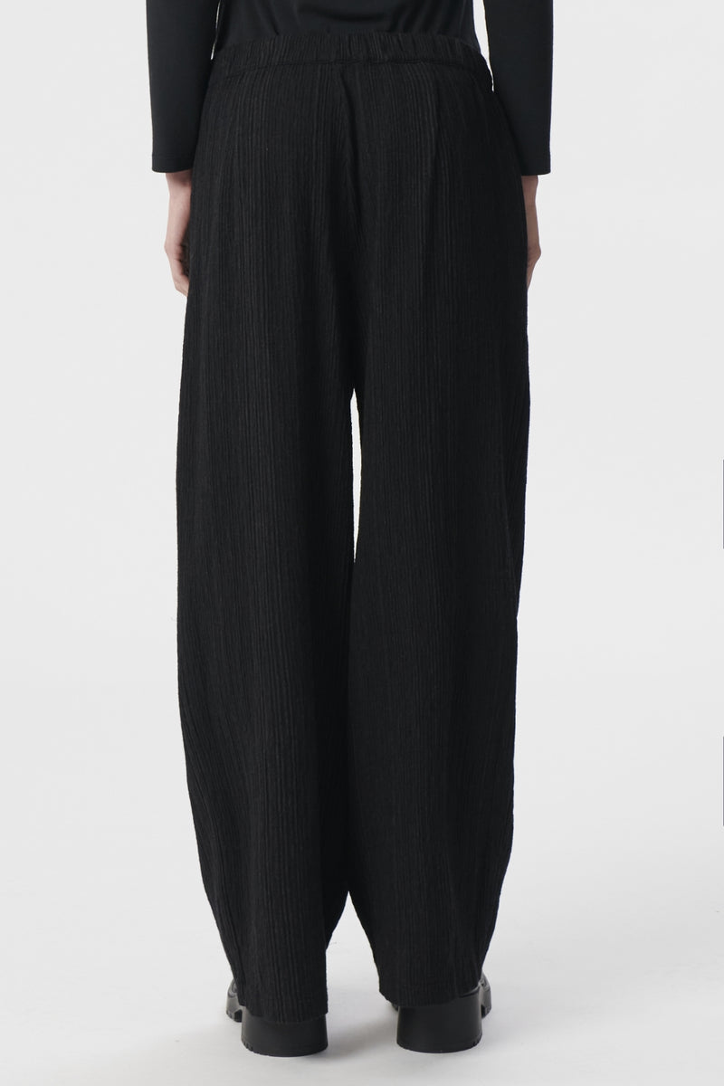 Pant in Viscose Wool Stretch black