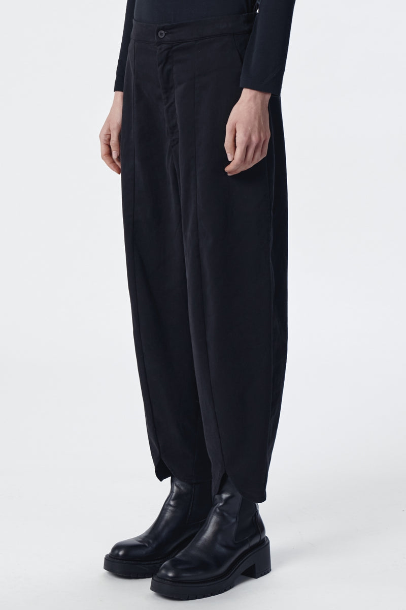 Comfort fit pant in tencel, modal and stretch cotton black