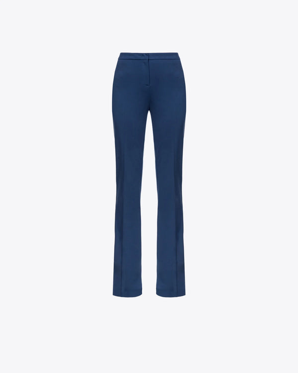 Flared stretch technical trousers