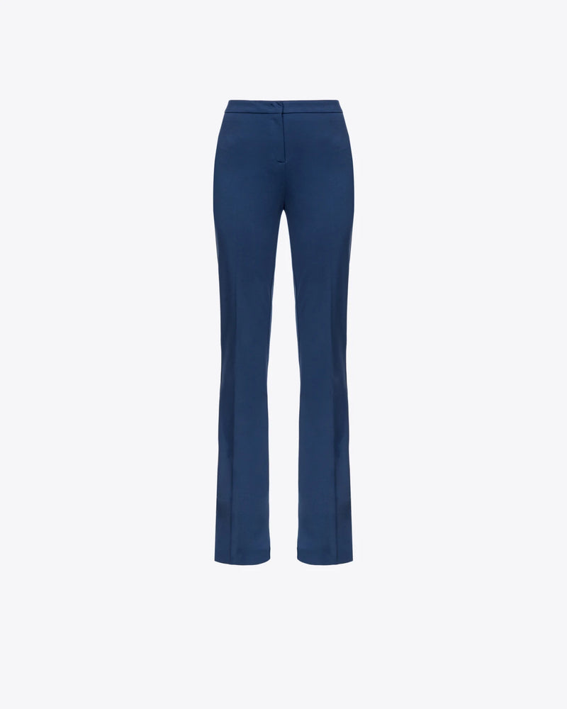 Flared stretch technical trousers