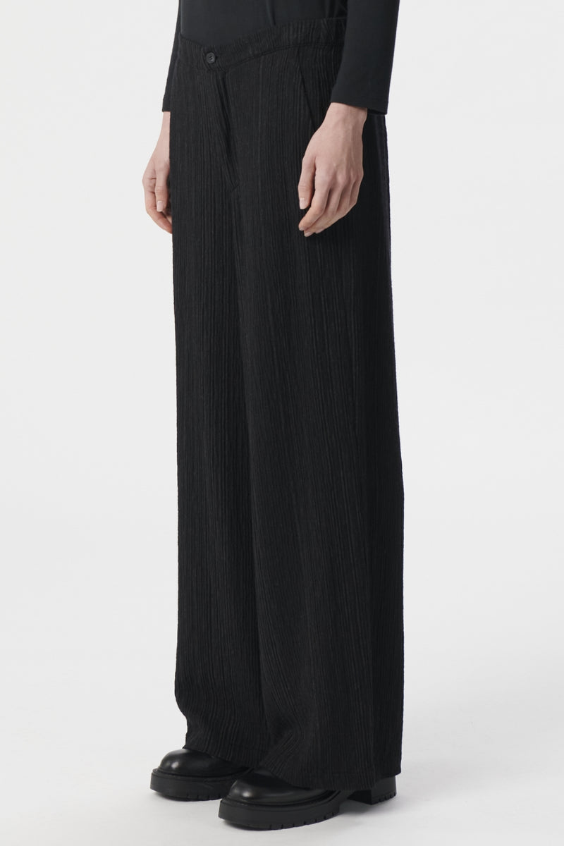 Pant in Viscose Wool Stretch black