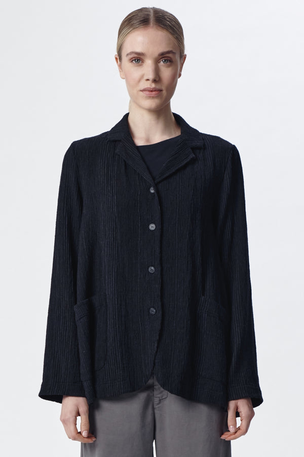 Jacket in Viscose Wool black