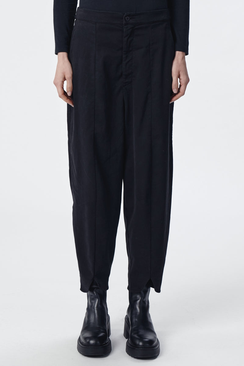 Comfort fit pant in tencel, modal and stretch cotton black