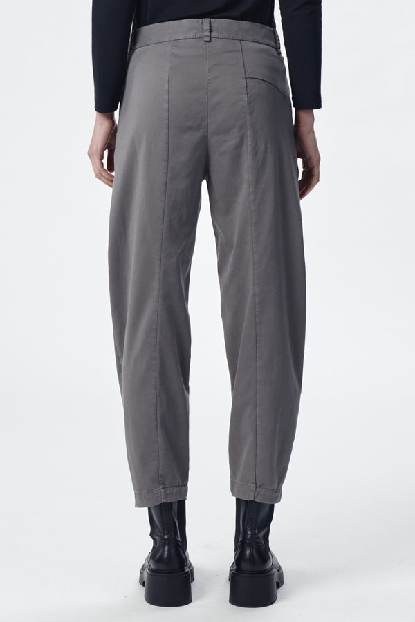 Comfort fit pant in Tencel Modal Stretch cotton charcoal