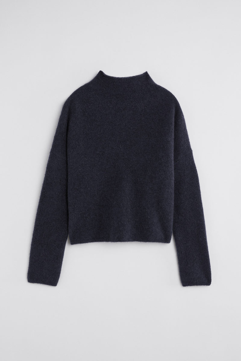 MIKA YAK FUNNELNECK SWEATER NAVY