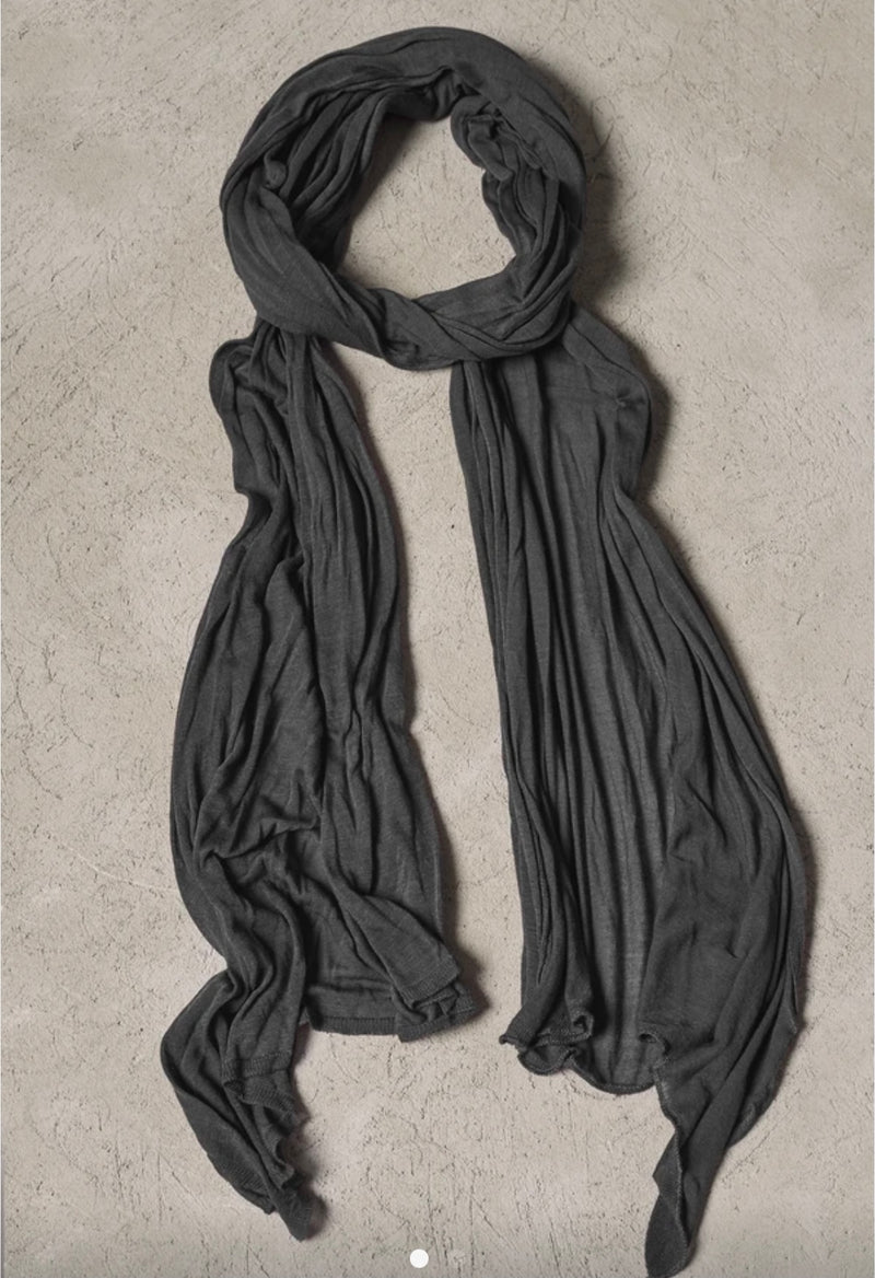 Viscose knitted scarf