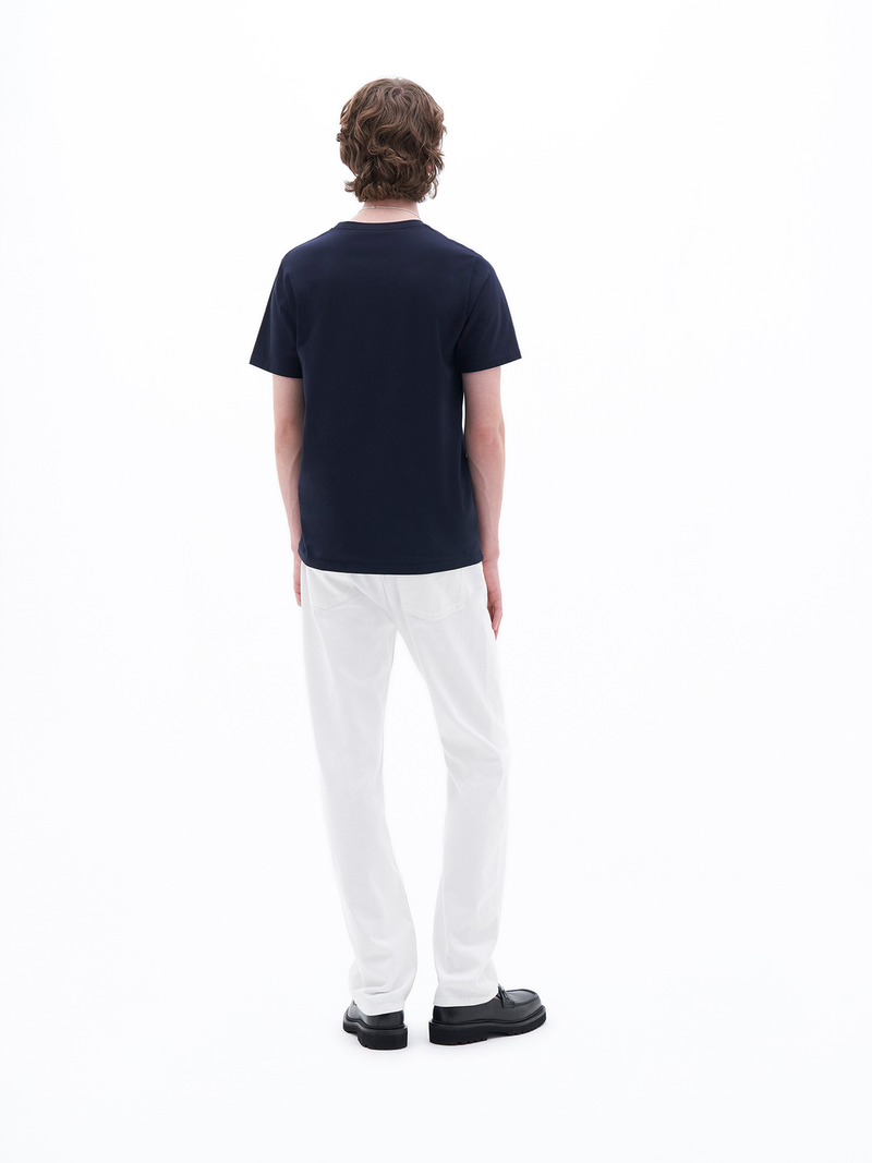 STRETCH COTTON TEE Navy